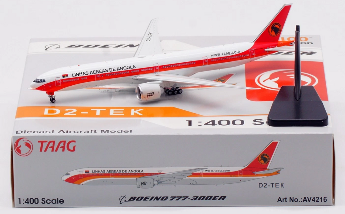 AV4216 | Aviation 400 | Boeing 777-3M2ER Linhas Aereas de Angola Airlines BD2-TEK TAAG detachable gear