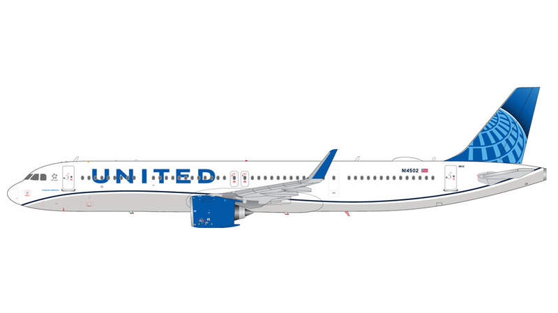 G2UAL1425 | Gemini200 | Airbus A321neo United Airlines N14502