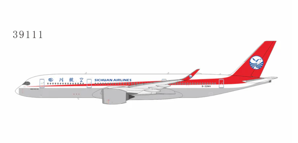 NG39111 | NG Models 1:400 | Airbus A350-900 Sichuan Airlines B-32MV (revised winglets)