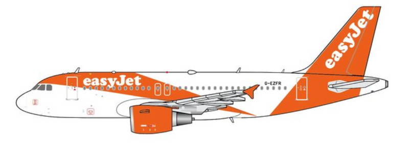 EW4319001 | JC Wings 1:400 | Airbus A319 Easyjet G-EZFR | is due October 2025