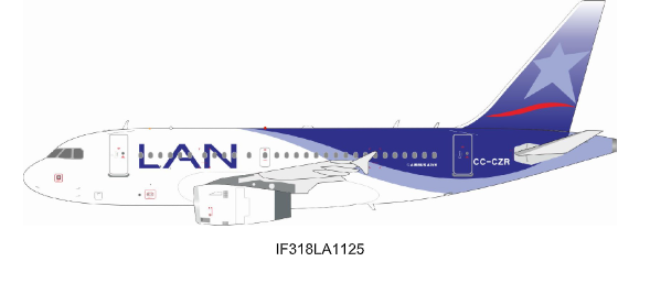 IF318LA1125 | Inflight200 | Airbus A318-121 LAN Airlines CC-CZR | is due November 2025