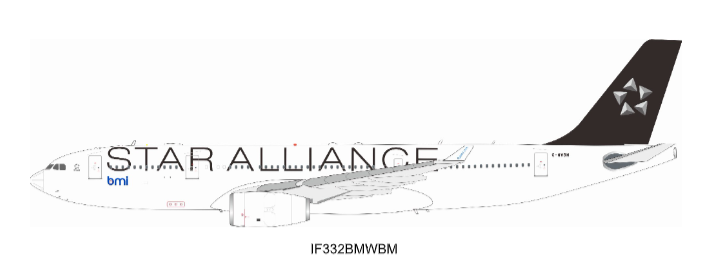 IF332BMWBM | Inflight200 | Airbus A330-243 BMI British Midland G-WWBM (Star Alliance) | is due November 2025