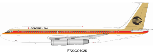 IF720CO1025 | Inflight200 | Boeing 720-024B Continental Airlines N57203 | is due November 2025