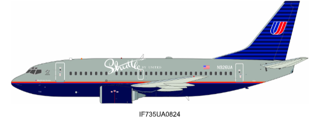 IF735UA0824 | Inflight200 | Boeing 737-522 United Airlines N926UA (Shuttle by United) | is due November 2025