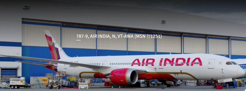 AV4374 | Aviation 400 | Boeing 787-9 Dreamliner Air India VT-AWA | is due November 2025