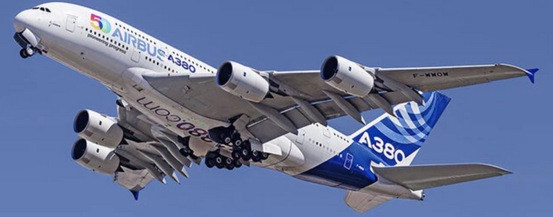 AV4377 | Aviation 400 | Airbus A380 Airbus Industrie F-WWOW "50 Years Pioneering Progress" with metal stand | is due November 2025