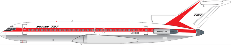 400022 | V1:400 Models | Boeing 727-200 House Colours (red) N1787B | is due December 2025