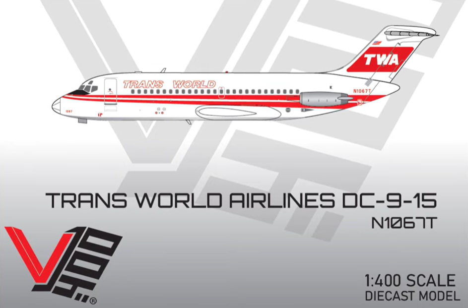 400009 | V1:400 Models | McDonnell Douglas DC-9-15 Trans World Airlines TWA N1067T | is due December 2025