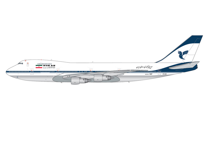 G2IRA1368 | GeminiJets 1:200 | Boeing 747-100B Iran Air EP-IAM (polished belly) | is due December 2025