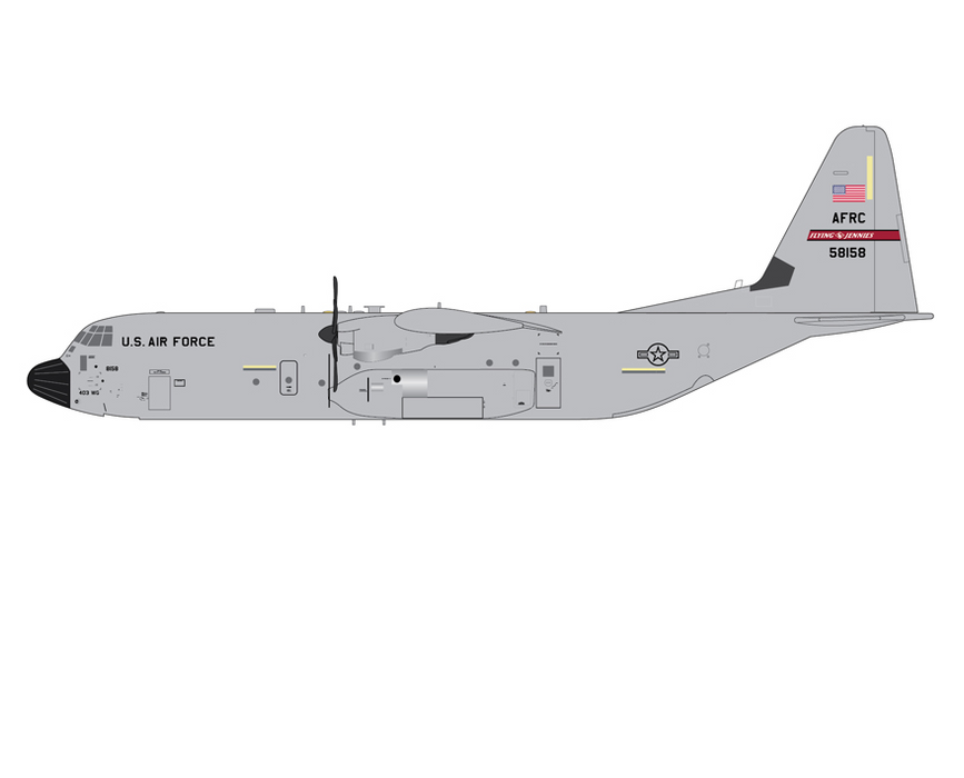 G2AFO1473 | GeminiJets 1:200 | C-130J Hercules U.S. Air Force 05-8158 Flying Jennies (Keesler AFB) (upgraded std.) | is due December 2025
