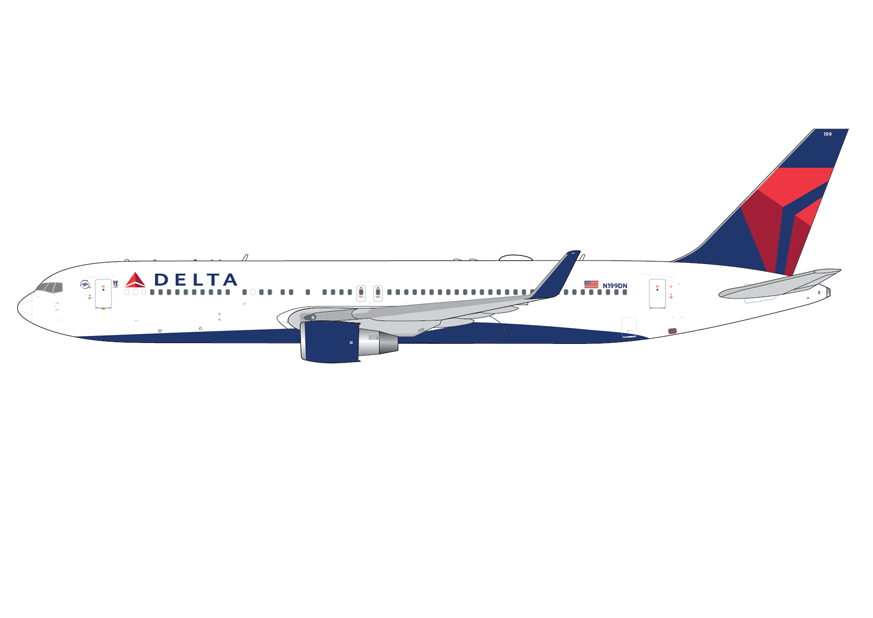 GJDAL2363 | GeminiJets 1:400 | Boeing 767-300ER(W) Delta Airlines N199DN | is due December 2025