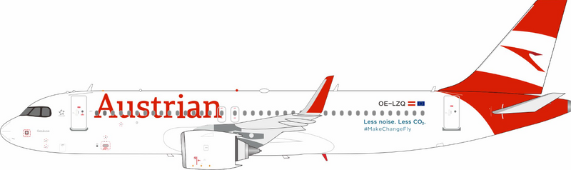 JF-A320-065 | Jfox Models 1:200 | Airbus A320-271N Austrian Airlines OE-LZQ | is due December 2025