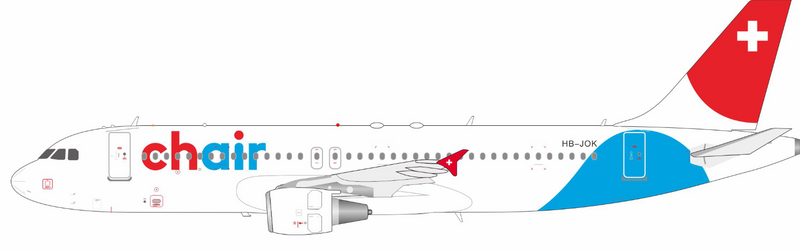 JF-A320-066 | Jfox Models 1:200 | Airbus A320-214 Chair Airlines HB-JOK | is due December 2025