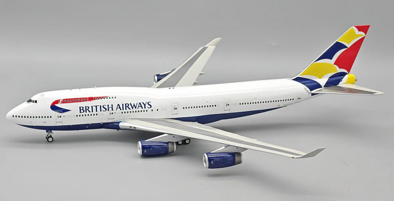 B-744-BA-IVU | ARD Models 1:200 | Boeing 747-400 British Airways G-CIVU, 'Denmark Tail' (with stand)