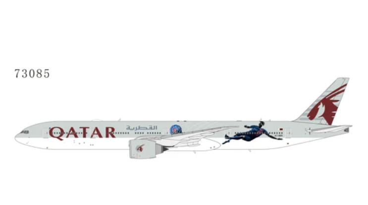NG73085 | NG Models 1:400 | Boeing 777-300ER Qatar Airways A7-BEK (Paris Saint Germain) | is due December 2025
