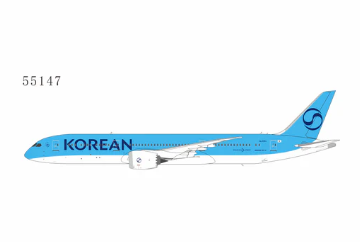 NG55147 | NG Models 1:400 | Boeing 787-9 Dreamliner Korean Air HL8081 (Korean Air's first 787-9 in 2025's livery) | is due December 2025