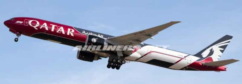 XX20874 | JC Wings 1:200 | Boeing 777-300ER Qatar Airways Formula 1 A7-BEG |