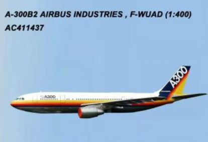 AC411437 | Aero Classics 1:400 | Airbus A300 Airbus Industries F-WUAD