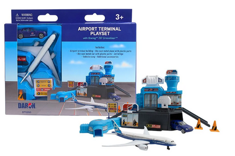 DT6295 | Airport Terminal Playset Toy (with Boeing Plane)
