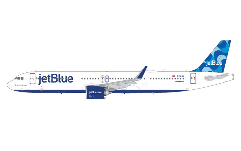 G2JBU1336 | GeminiJets 1:200 | Airbus A321neo JetBlue Airways N2180J Mint for Big Things | is due December 2025