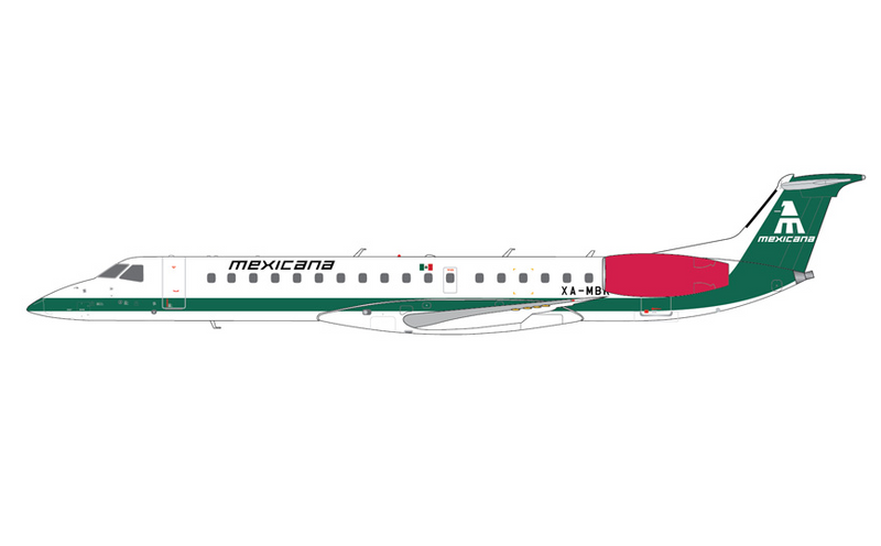 G2MXA1305 | GeminiJets 1:200 | E145EP Mexicana XA-MBR | is due December 2025