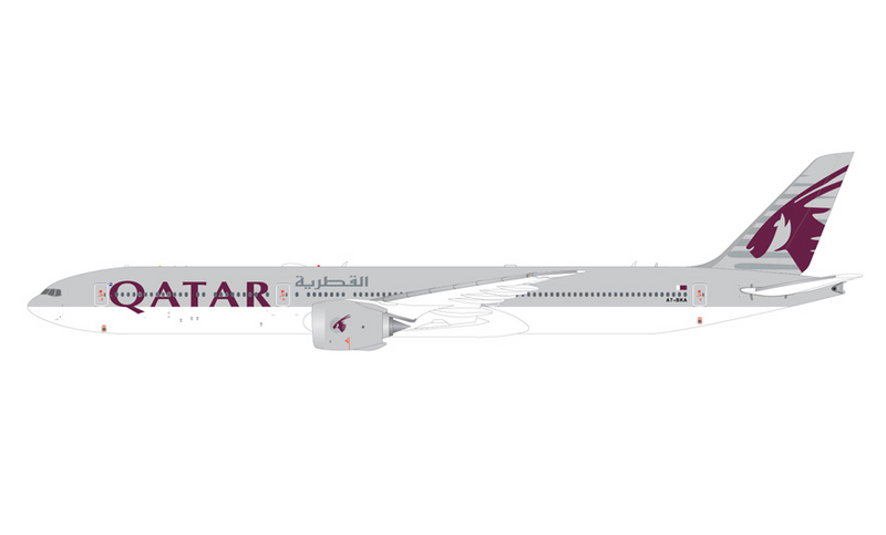 G2QTR1322 | GeminiJets 1:200 | Boeing 777-9 Qatar Airways A7-BKA (with optional folded wingtips) | is due December 2025