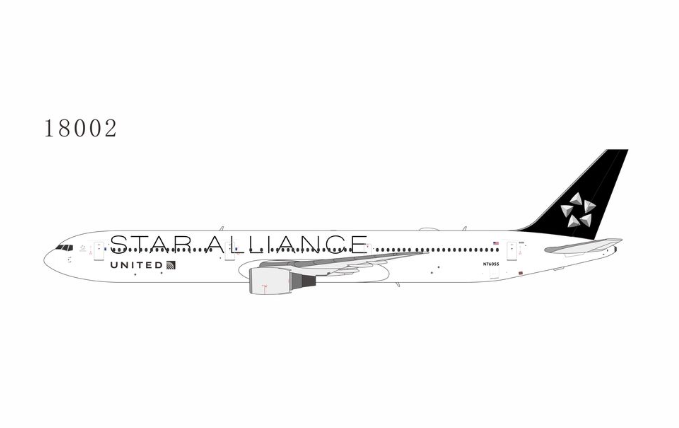 NG18002 | NG Models 1:400 | Boeing 767-400ER United Airlines N76055 (Star Alliance livery) | is due January 2026