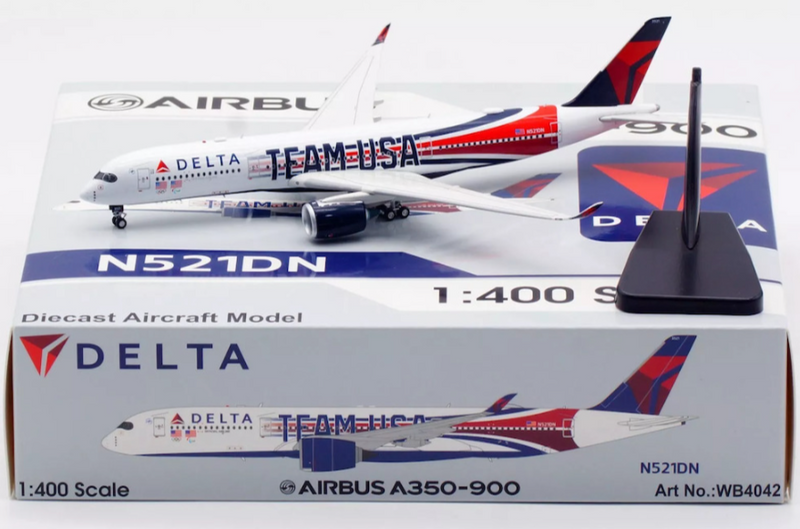 WB4042 | Aviation 400 | Airbus A350-900 Delta Airlines N521DN Team USA detachable gear