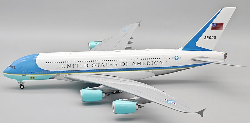 B-380-USAF | Blue Box 1:200 | Airbus A380 Air Force One 38000 with stand | is due January 2026