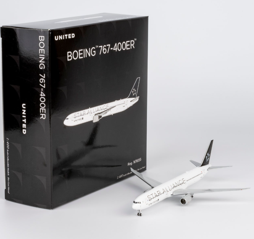 NG18002 | NG Models 1:400 | Boeing 767-400ER United Airlines N76055 (Star Alliance livery)