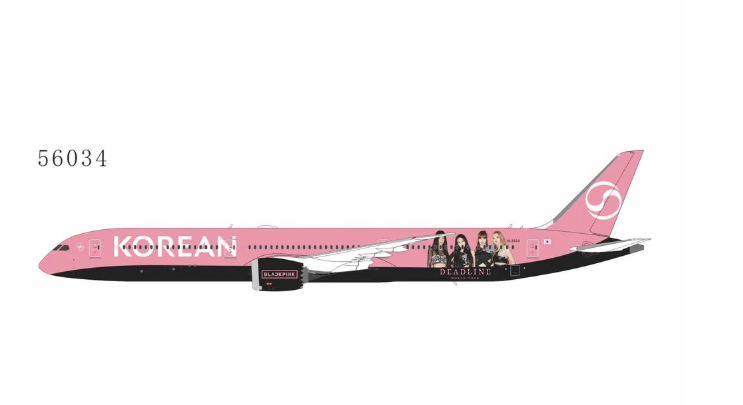 NG56034 | NG Models 1:400 | Boeing 787-10 Dreamliner Korean Air HL8816 BlackPink
