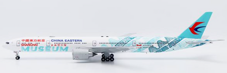 Diecast Boeing 777-300ER China Eastern Airlines aircraft model in 1:200 scale.