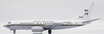 Detailed die-cast model airplane of a Boeing C-40A Clipper in US Navy livery with registration 165829.