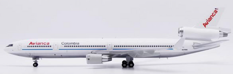 McDonnell Douglas MD-11 Avianca Colombia die-cast aircraft model at 1:200 scale.