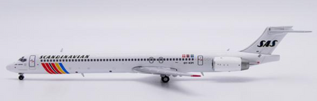 McDonnell Douglas MD-90 SAS Scandinavian Airlines die-cast aircraft model at 1:400 scale.