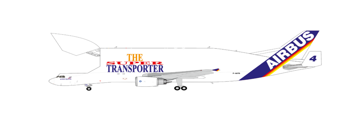 LH4421C | JC Wings 1:400 | Airbus A300B4-600ST Air Transport International F-GSTD Beluga No.4; Interactive Series | is due January 2026