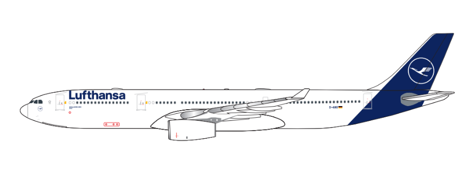 DLH126102 | Aether Models 1:500 | Airbus A330-300 Lufthansa D-AIKI “Jena” | is due February 2026