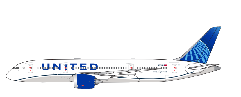 UAL125104 | Aether Models 1:500 | Boeing 787-8 United Airlines N27903 | is due February 2026