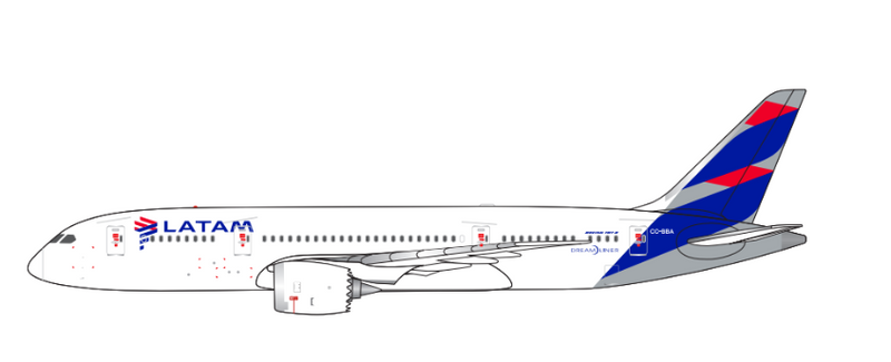 LAN126105 | Aether Models 1:500 | Boeing 787-8 LATAM Airlines CC- BBA | is due February 2026