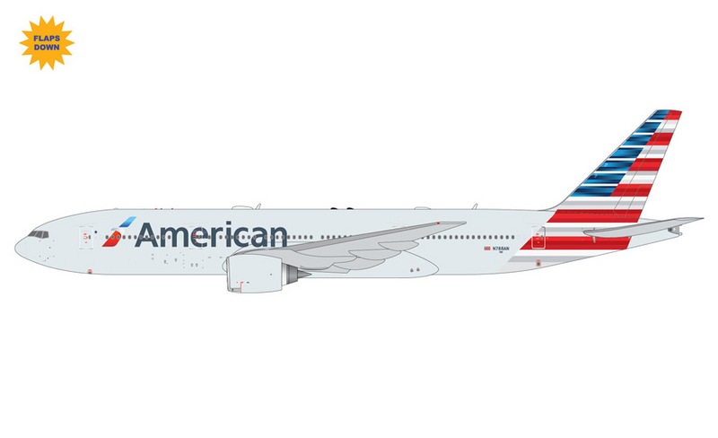 GJAAL2359F | GeminiJets 1:400 | Boeing 777-200ER American Airlines N788AN Flaps/Slats Extended | is due February 2026