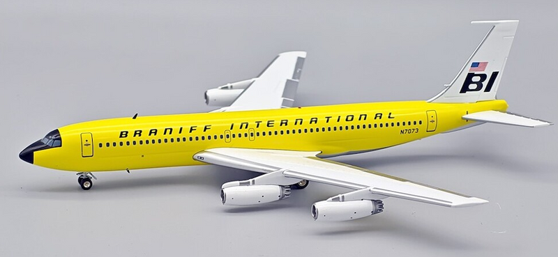 IF702BN0925 | Inflight200 | Boeing 707-227 Super Jet Braniff Lemon Yellow N7073 | is due February 2026