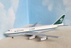 Boeing B747-200 die-cast airplane model in 1:400 scale with Saudia livery.