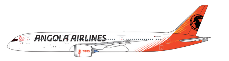 DTA126111 | Aether Models 1:500 | Boeing 787-9 Dreamliner TAAG Angola Airlines D2-TEQ | is due April 2026