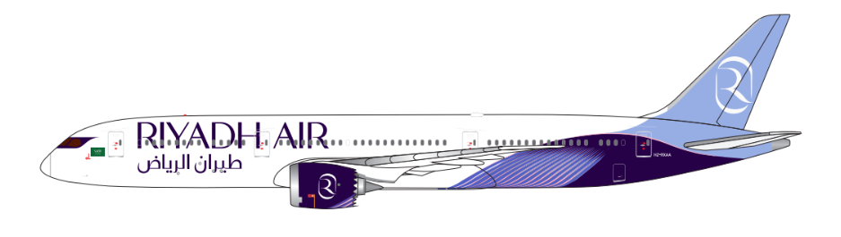 RXI126108 | Aether Models 1:500 | Boeing 787-9 Dreamliner Riyadh Air HZ-RXAA | is due April 2026