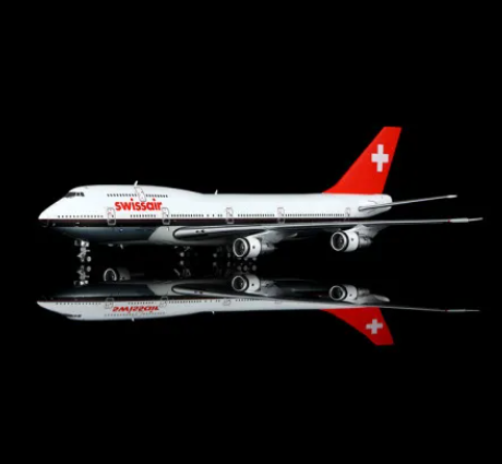 B601202 | HX Models 1:400 | Boeing 747-300 Swissair HB-IGF Chocolate Stripe | is due April 2026