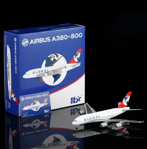 A581204 | HX Models 1:400 | Airbus A380 Global Airlines 9H-GLOBL | is due April 2026