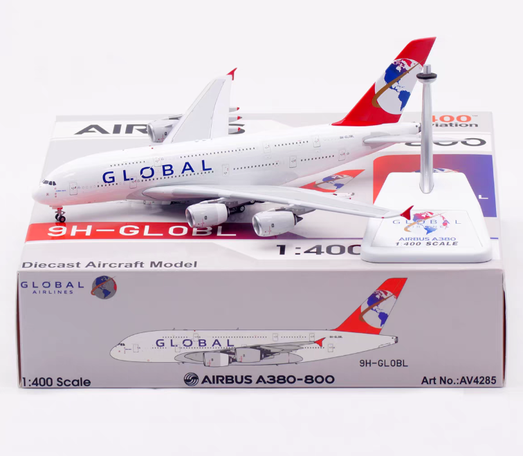 AV4285 | Aviation 400 | Airbus A380-800 Global Airlines 9H-GLOBL