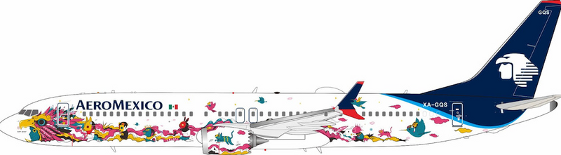 IF739AMM1225 | Inflight200 | Boeing 737-9 MAX AeroMexico XA-GQS with stand | is due May 2026