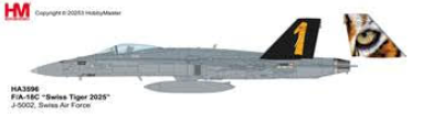 HA3596 | Hobbymaster 1:72 | F/A-18C "Swiss Tiger 2025" J-5002, Swiss Air Force | is due April 2026