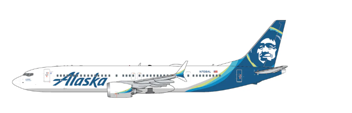 GJASA2393 | Gemini Jets 1:400 | Boeing 737 MAX 9 Alaska Airlines N708AL | is due April 2026